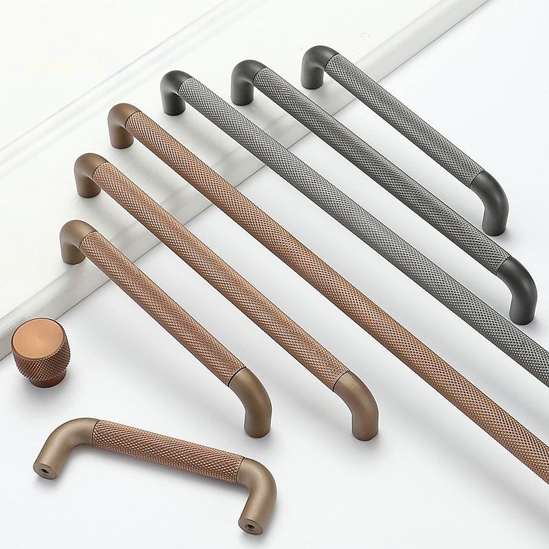 Furniture Hardware Drawer Pulls - American Simple Knurled Kitchen Cupboard Cabinet