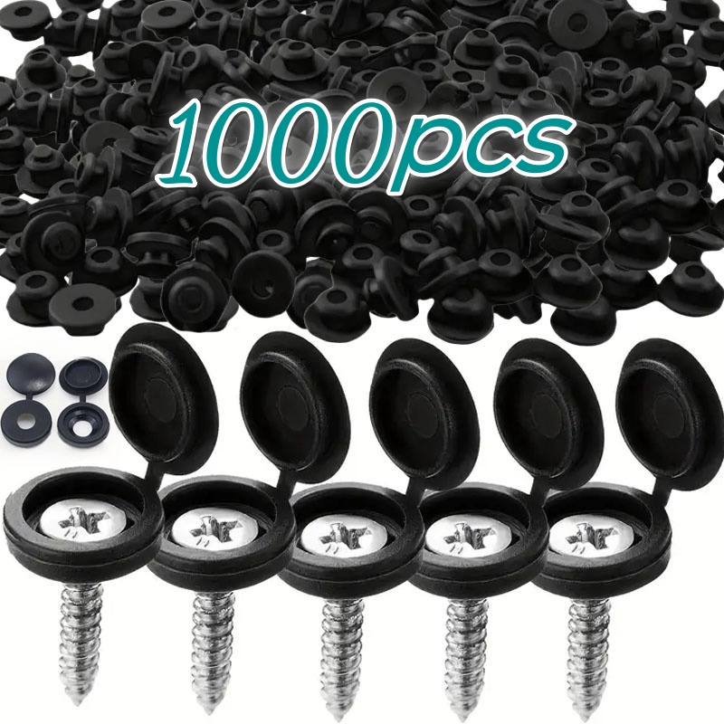 Furniture Hardware Bolts - 1000pcs Hinged Plastic Screw Cap Cover