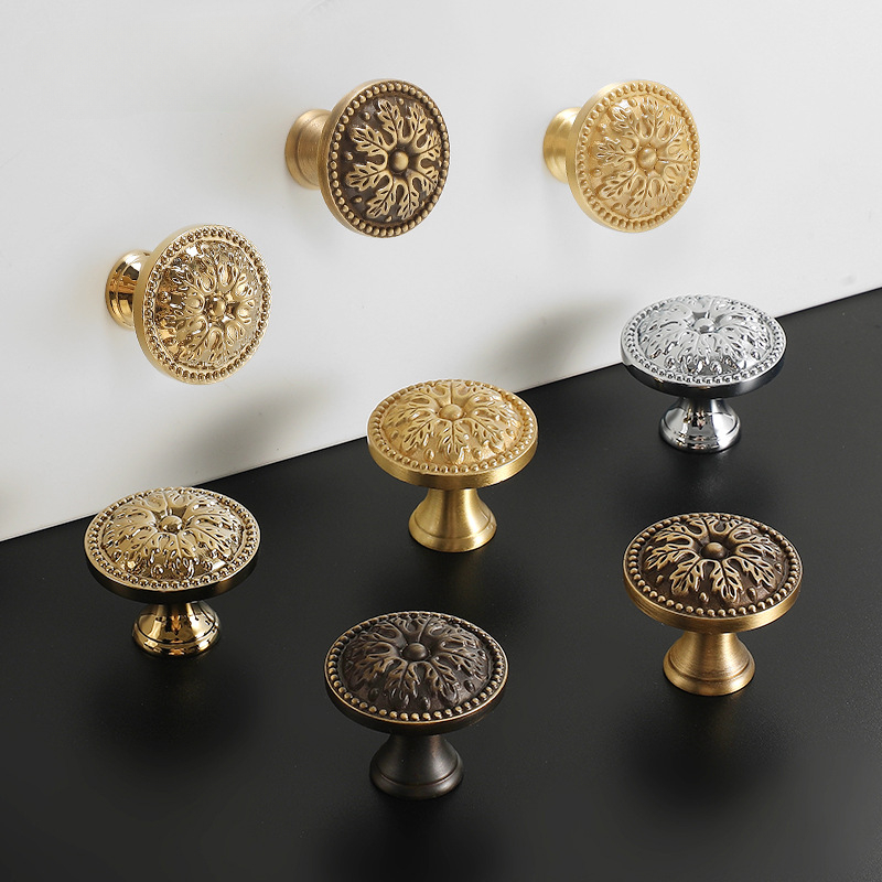 1pcs Satin Brass Cabinet Door  - Furniture Hardware Drawer Pulls 评论和价格