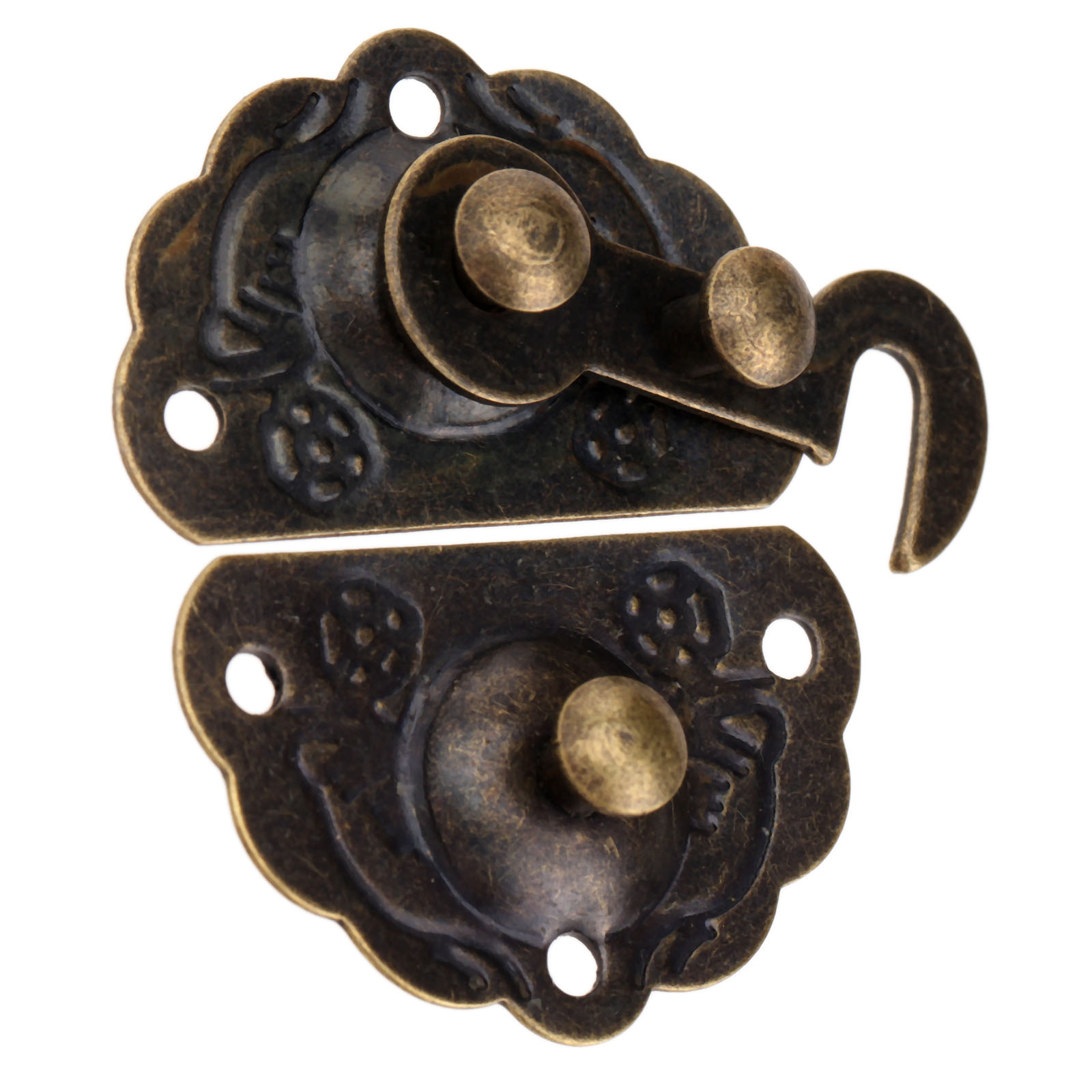 1pc Antique Bronze Box Latch H - Furniture Hardware Bolts 评论和价格