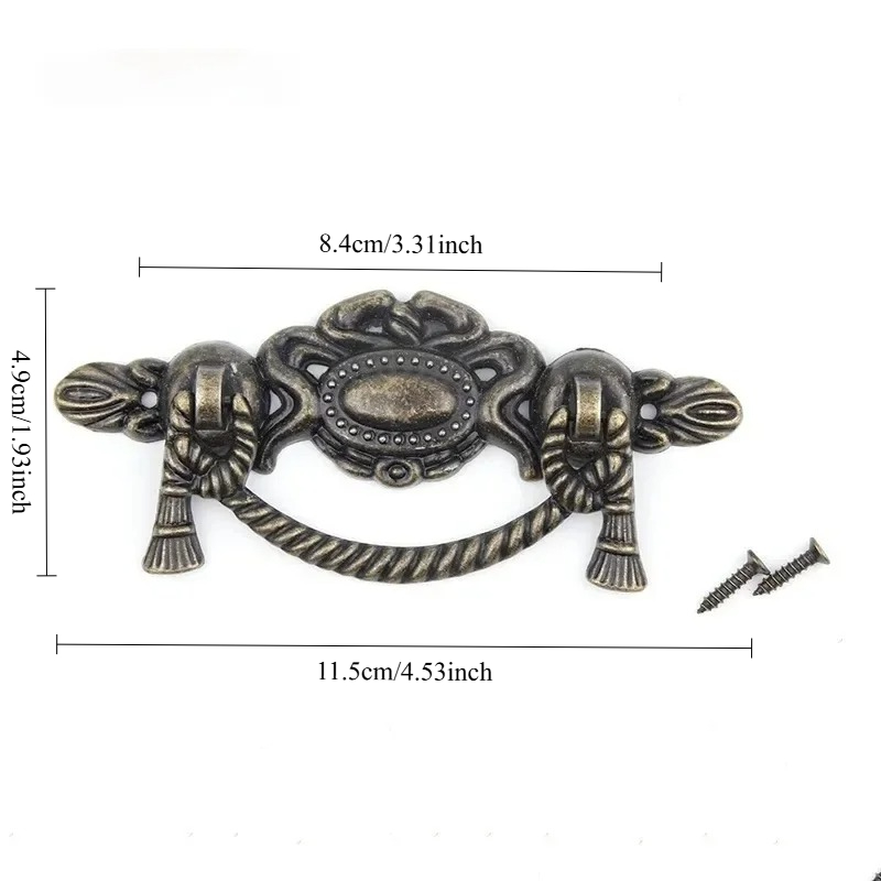 3Sets Retro Style Alloy Drawer - Furniture Hardware Drawer Pulls 评论和价格