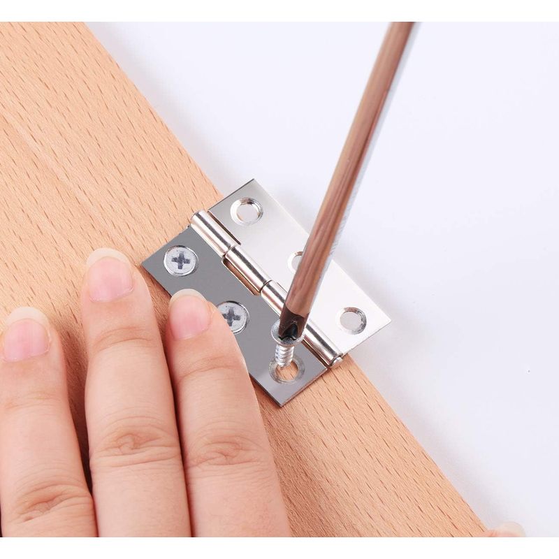 10Pcs Stainless Steel Flat Hin - Furniture And Hardware Supplies 评论和价格