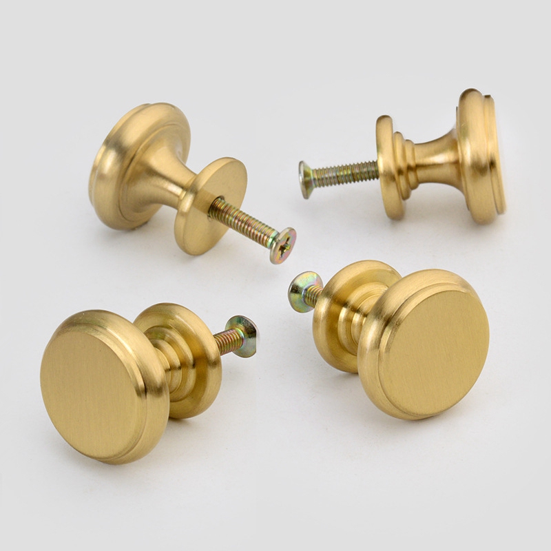 Brass Knobs Cabinet Handles Ki - Furniture Hardware Drawer Pulls 评论和价格