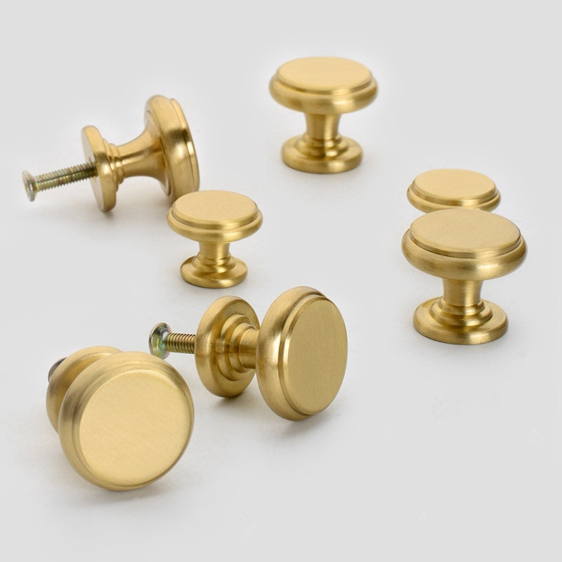 Brass Knobs Cabinet Handles Ki - Furniture Hardware Drawer Pulls 评论和价格