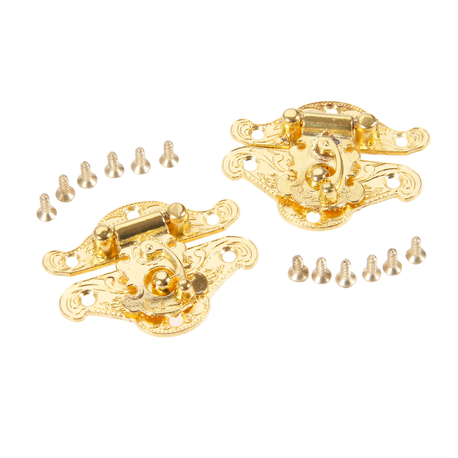 DRELD 2Pcs Antique Gold Box La - Furniture Hardware Bolts 评论和价格