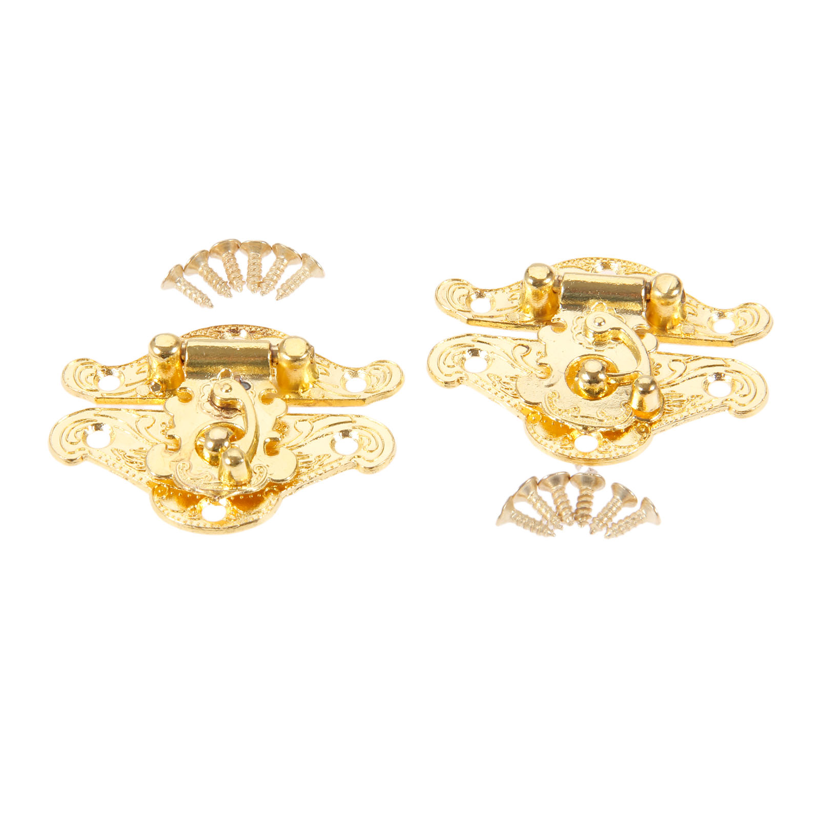 DRELD 2Pcs Antique Gold Box La - Furniture Hardware Bolts 评论和价格