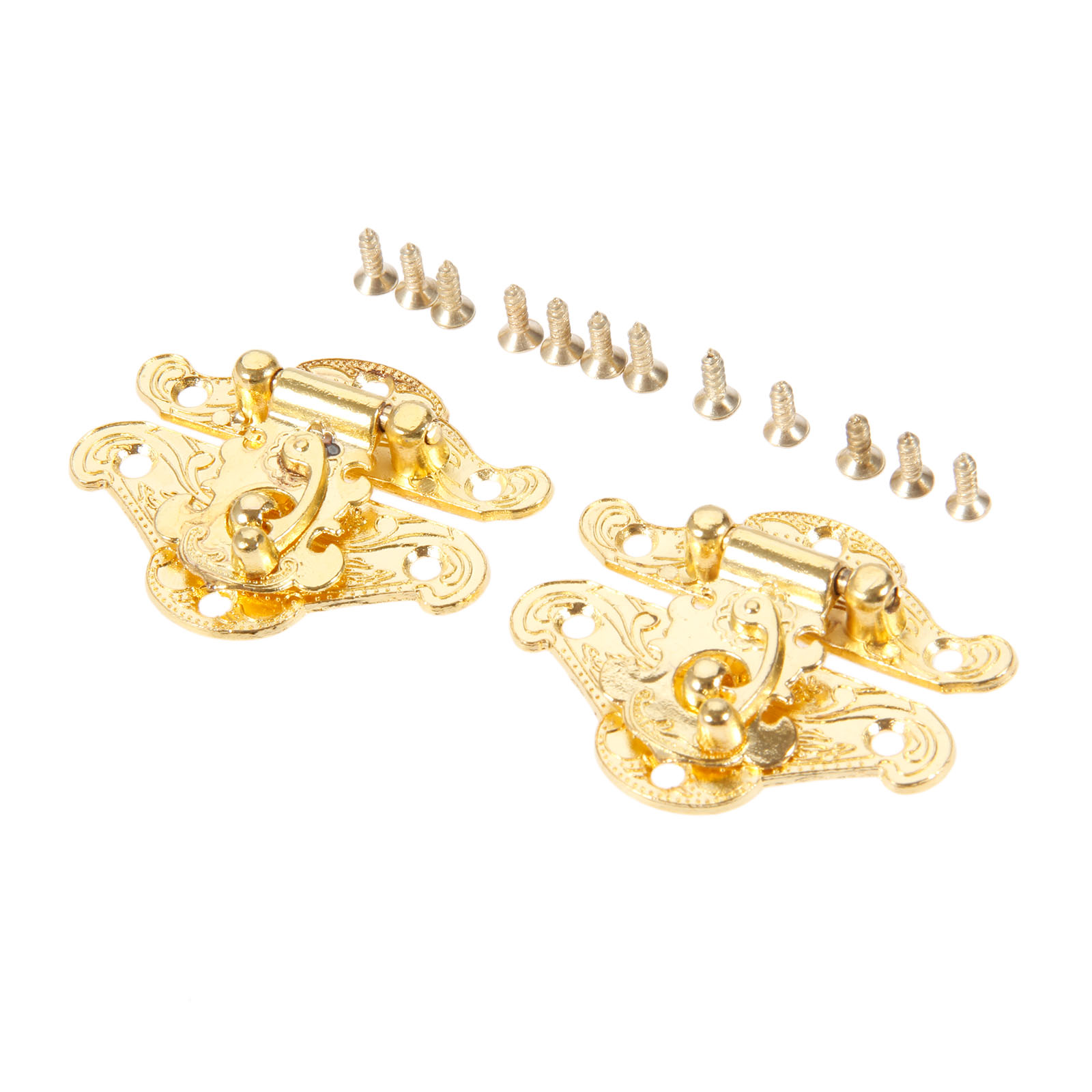 DRELD 2Pcs Antique Gold Box La - Furniture Hardware Bolts 评论和价格