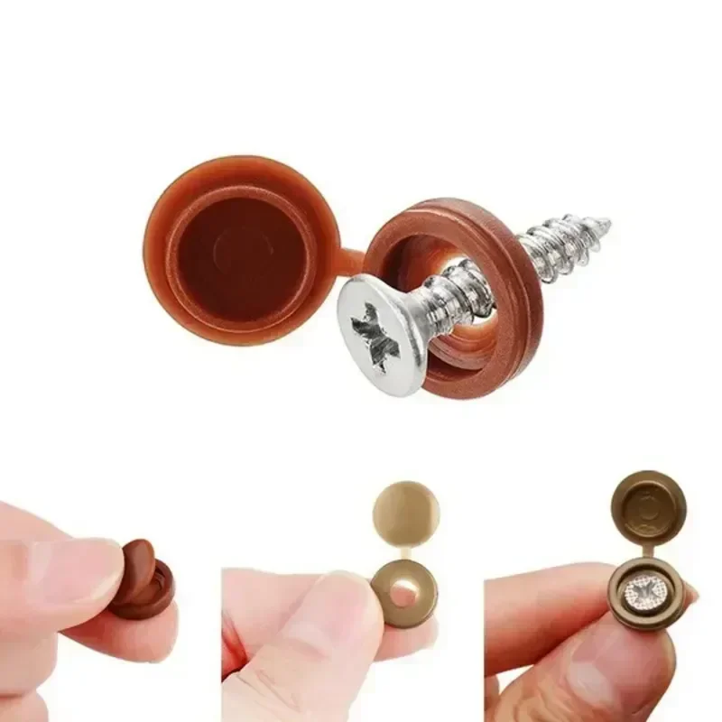 Hinged Plastic Screw Cap Cover - Furniture Hardware Bolts 评论和价格