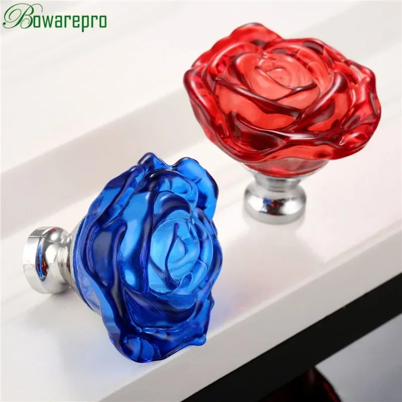 bowarepro 50MM Crystal Rose Gl - Furniture Hardware Drawer Pulls 评论和价格