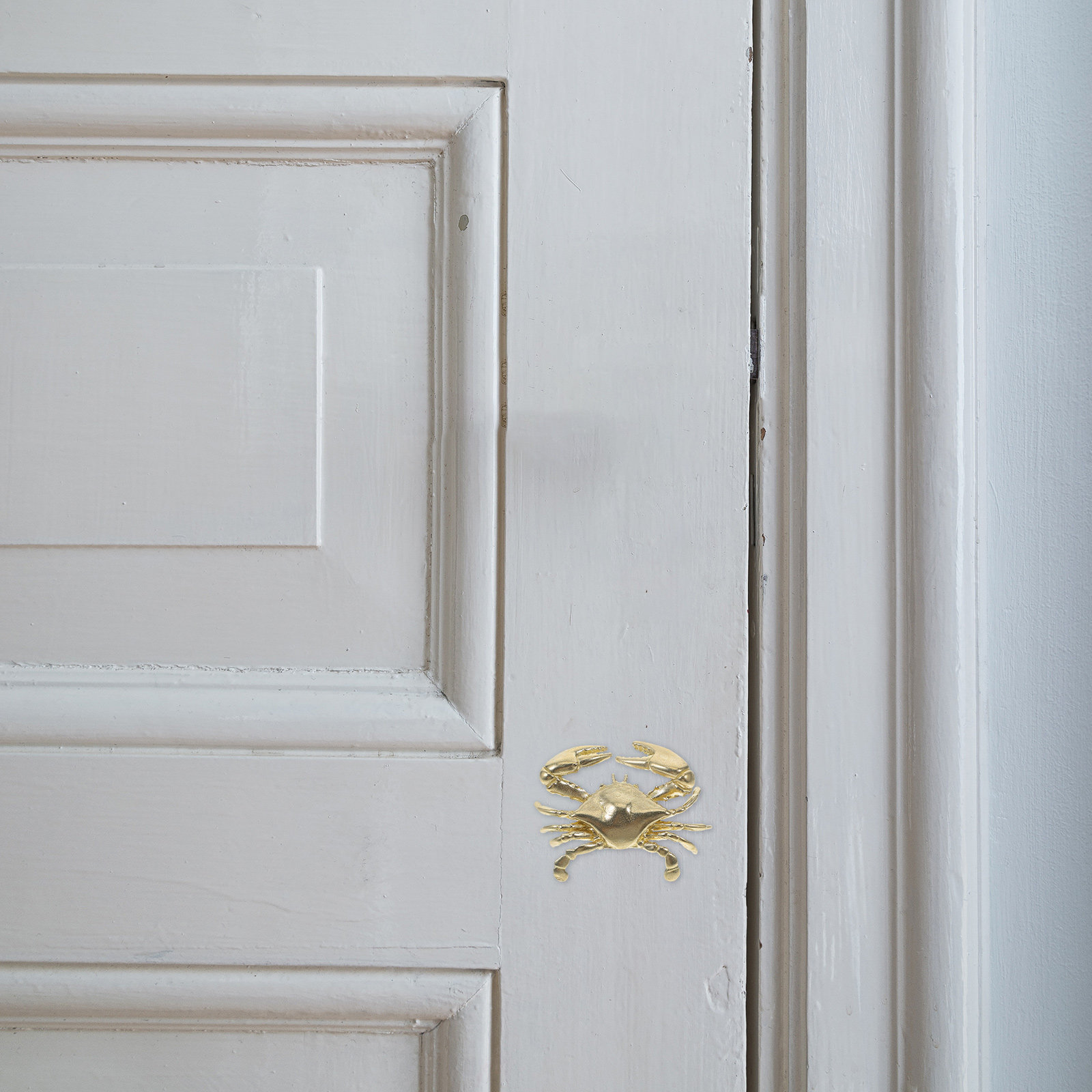 Brass Crab Closet Handle Nauti - Unique Furniture Hardware Pulls 评论和价格