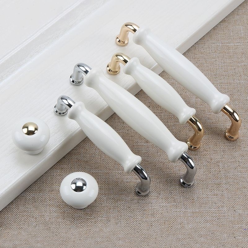 Ceramic Door Handles Modern Fu - Furniture Hardware Drawer Pulls 评论和价格