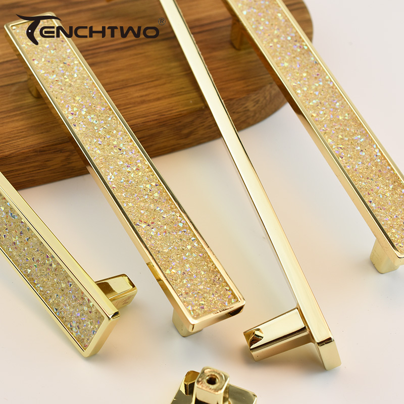 Gold Crystal Diamond Furniture - Furniture Hardware Drawer Pulls 评论和价格