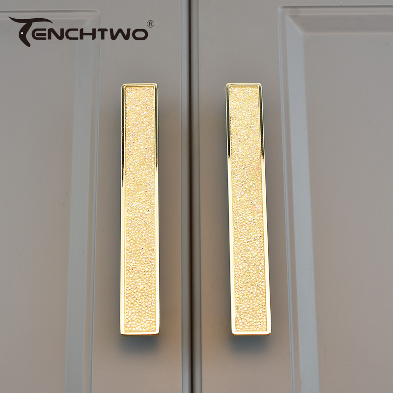 Gold Crystal Diamond Furniture - Furniture Hardware Drawer Pulls 评论和价格