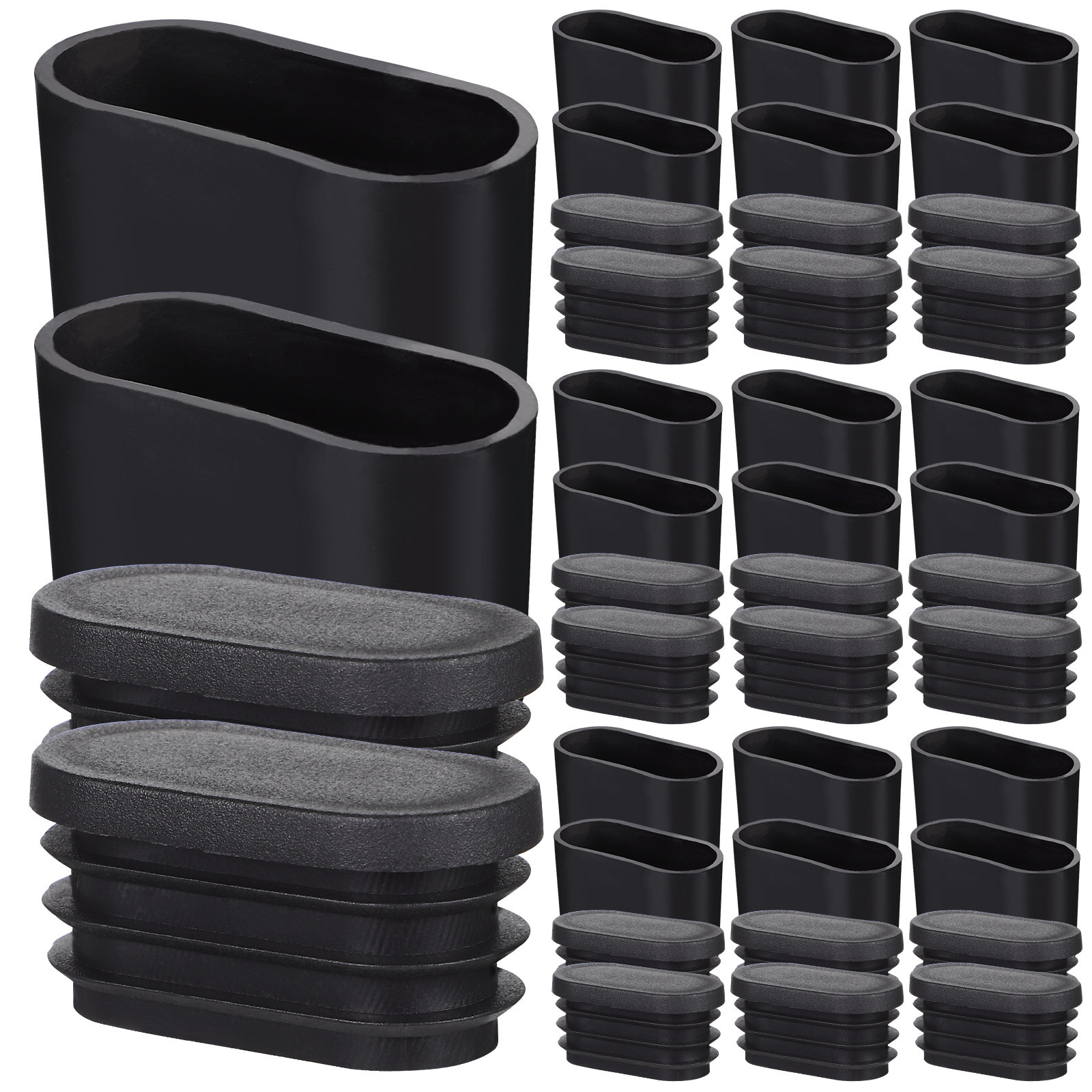 1Set Table Chair Foot Caps Bla - Furniture Foot Pad 评论和价格