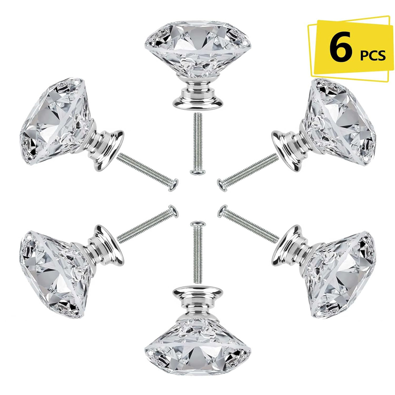6Pcs Cabinet Knob with Screws  - Furniture Hardware Bolts 评论和价格