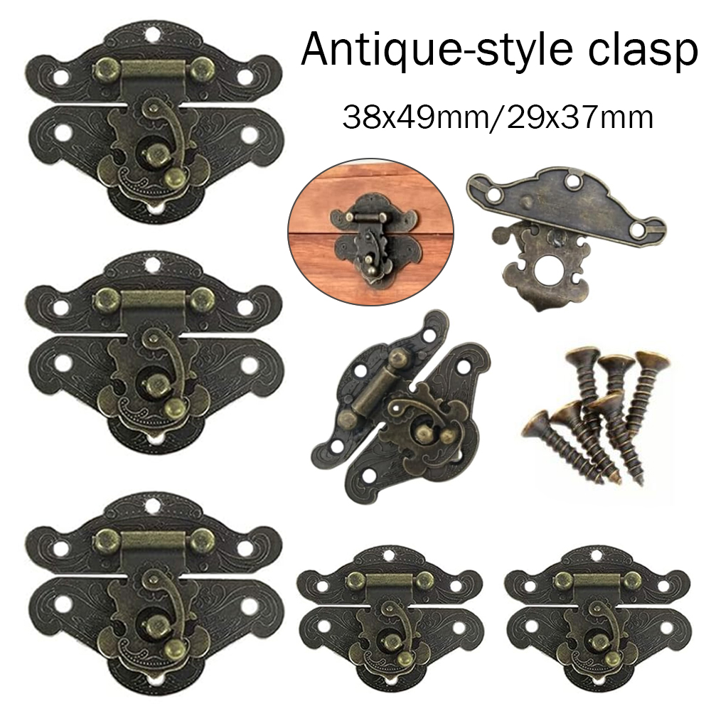 5-20pcs Vintage Metal Hasp Lat - Furniture Hardware Bolts 评论和价格