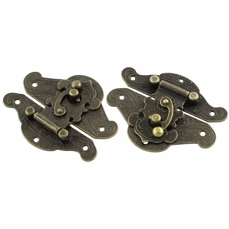 5-20pcs Vintage Metal Hasp Lat - Furniture Hardware Bolts 评论和价格