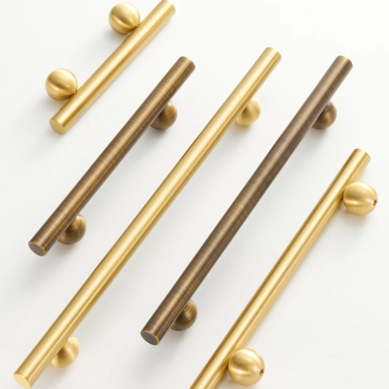 Brass Solid  Ball  Antique Bra - Furniture Hardware Drawer Pulls 评论和价格